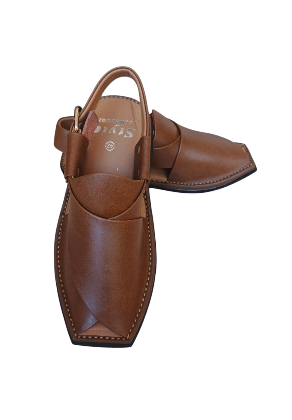 Upper Touch Brown Peshawari Footwear - Image 3