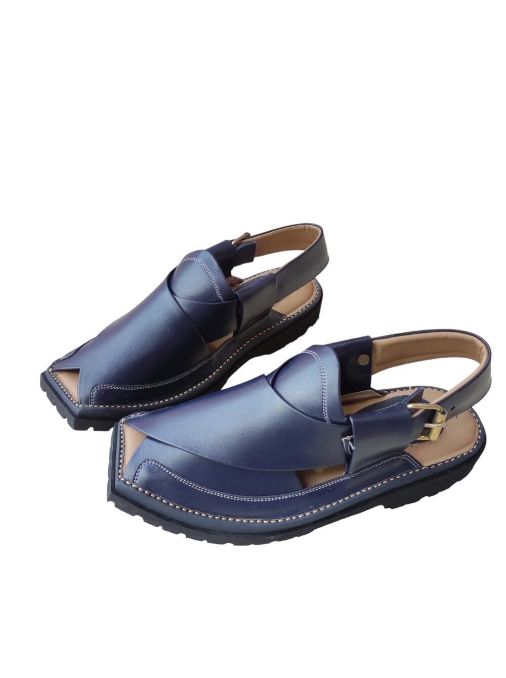 Vibram Sole Blue Kaptaan Chappal 2023