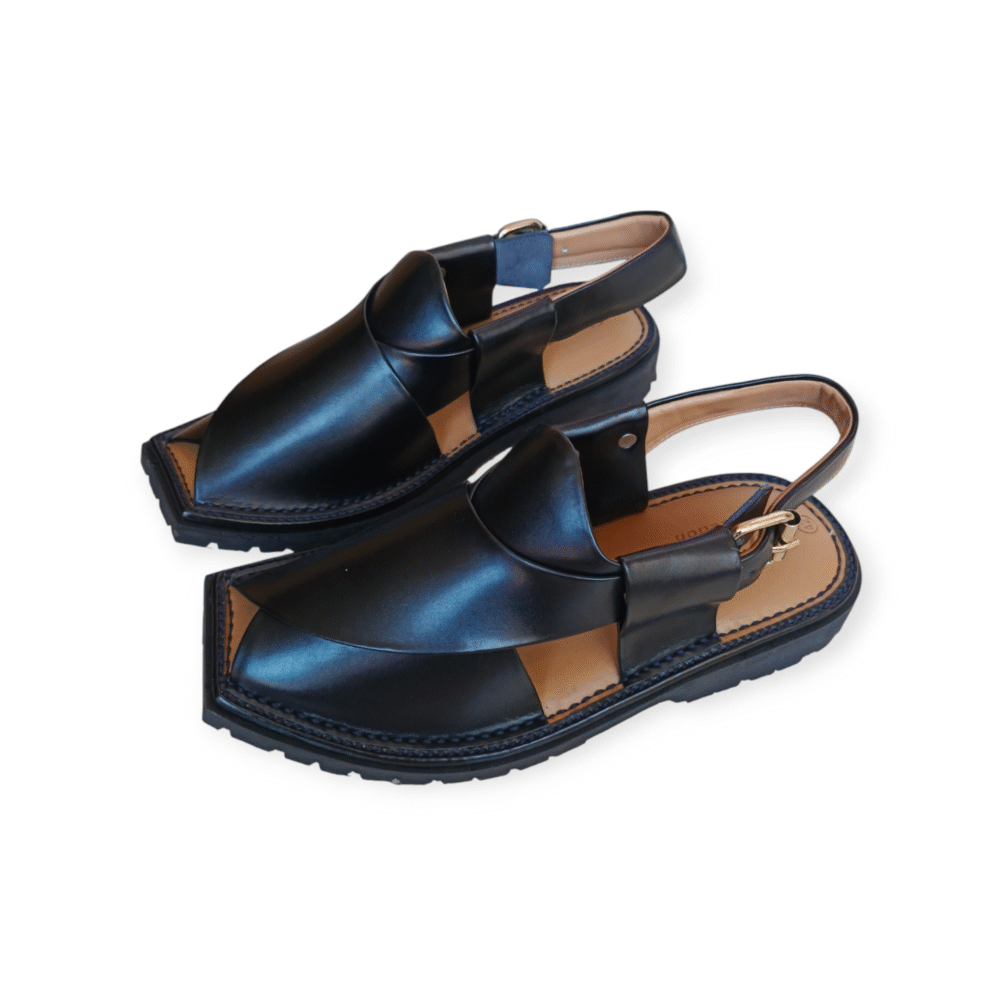Vibram Sole Black Kaptaan Chappal