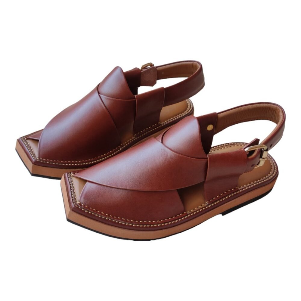 Red Stylish Kaptaan Chappal