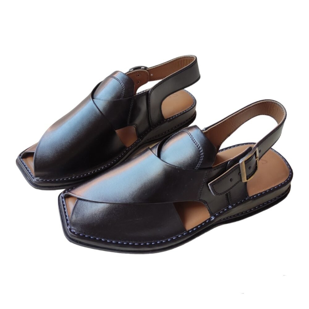 Black Zardari Style Chappal