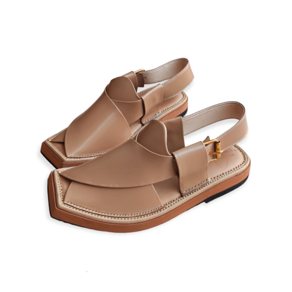 Handmade Light Brown Kaptaan Chappal 2023