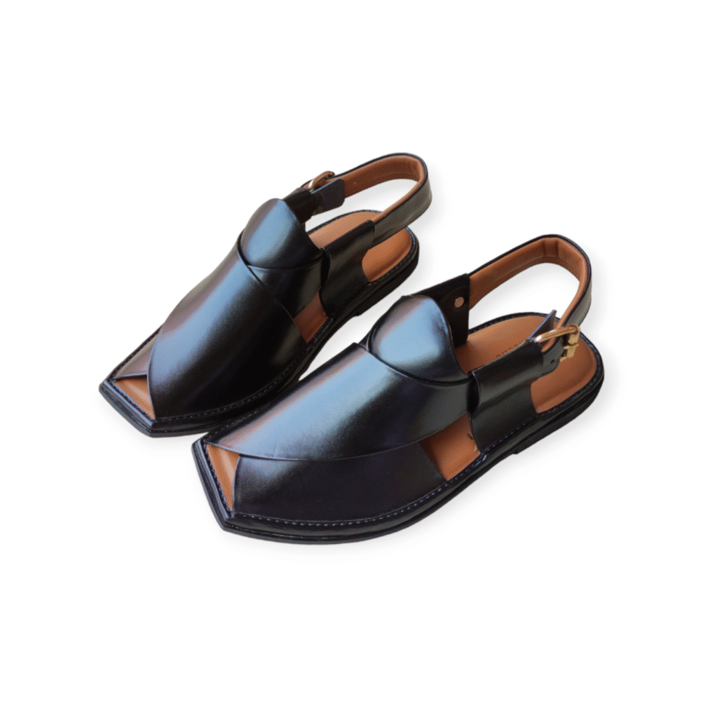 Upper Touch Black Peshawari Footwear